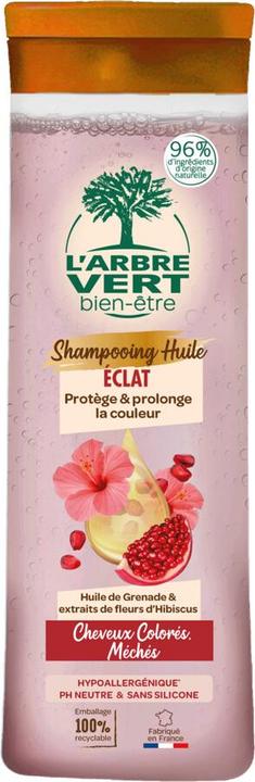 L'arbre vert Öko Shampoo mit Granatapfelöl & Hibiskus-Extrakten (250 ml, Flüssiges Shampoo)