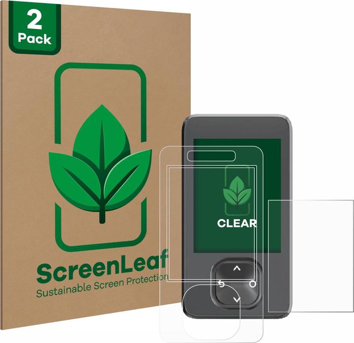 Actual product image ScreenLeaf Protective film sustainable screen protector screen protector film clear transparent (Test strips)