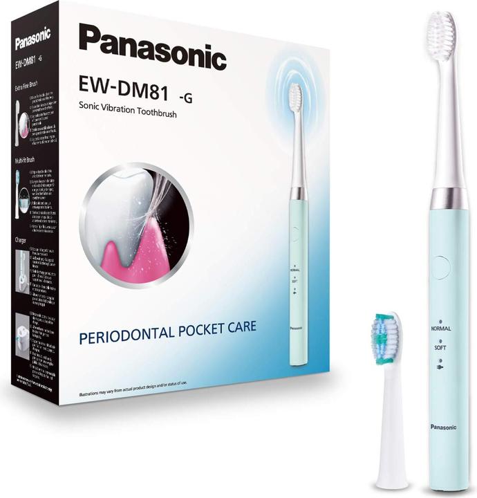 Panasonic Electric Toothbrush EW-DM81-G503 Rechargeable, For adults, Number of brush heads included 2, Number (Sonic toothbrush)