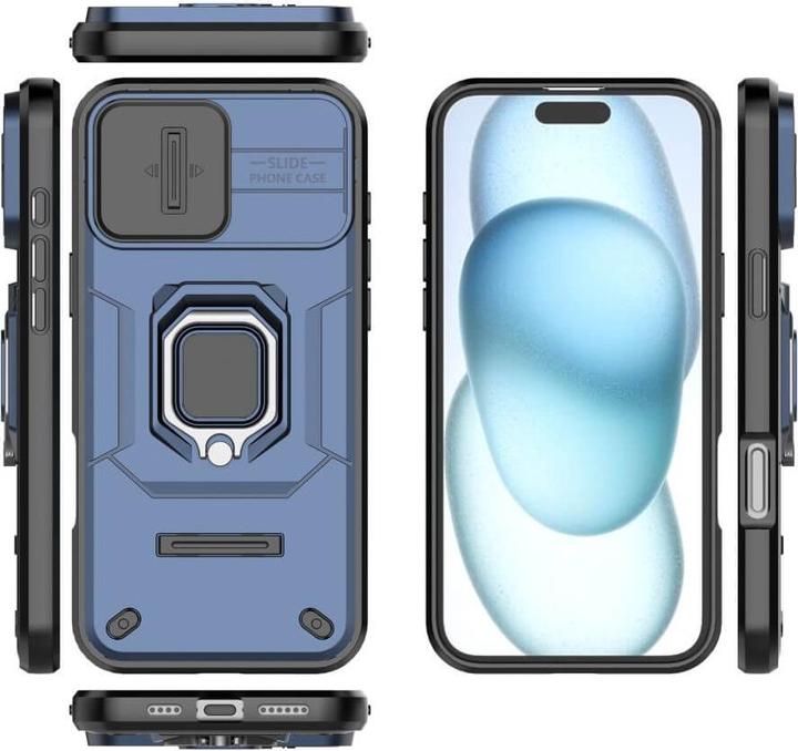 Actual product image Cover-Discount iPhone 16 Plus - Armor Case with kickstand (Apple iPhone 16 Plus)