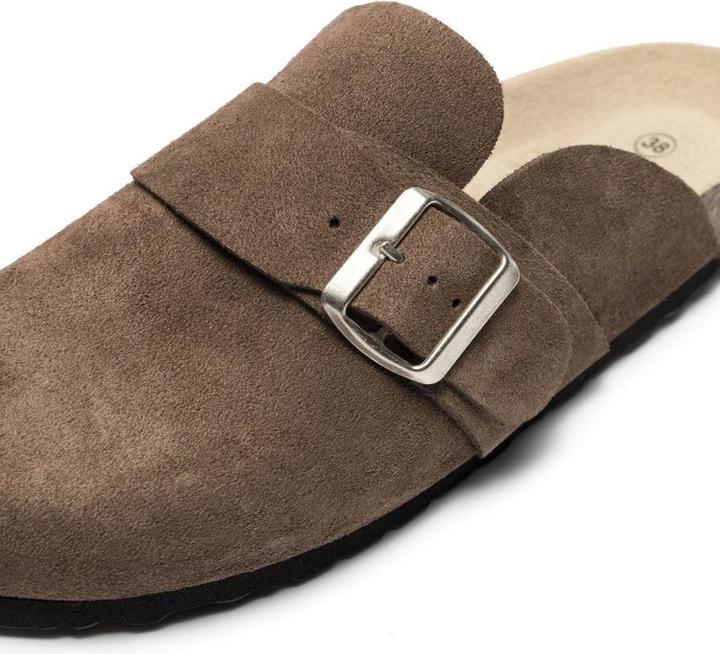 Immagine prodotto Bianco BIAOLIVIA Mule Muli in pelle scamosciata (40)