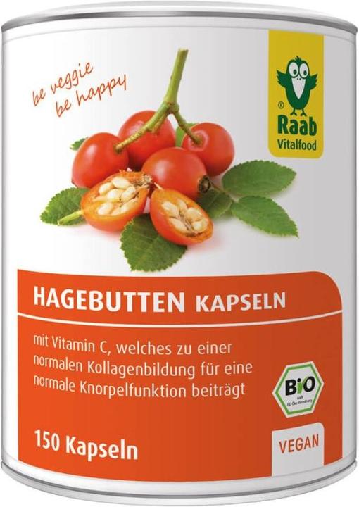 Actual product image Raab Rosehip with vitamin C organic (150 Piece, Capsules, 150 g)