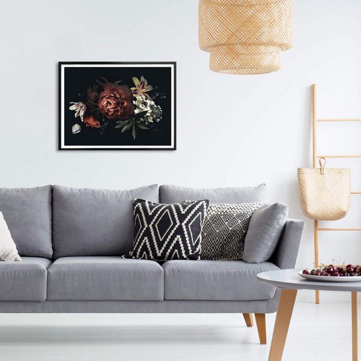 Immagine prodotto Trenddeko Mazzo di fiori rosso (100 x 80 cm)