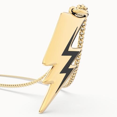 Produktbild MTM Lightning Bolt Necklace (18k Gold, Messing, 43 cm)