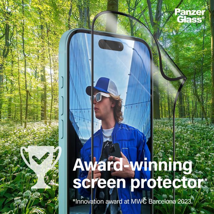 Actual product image PanzerGlass Matrix (1 Piece, Apple iPhone 16)