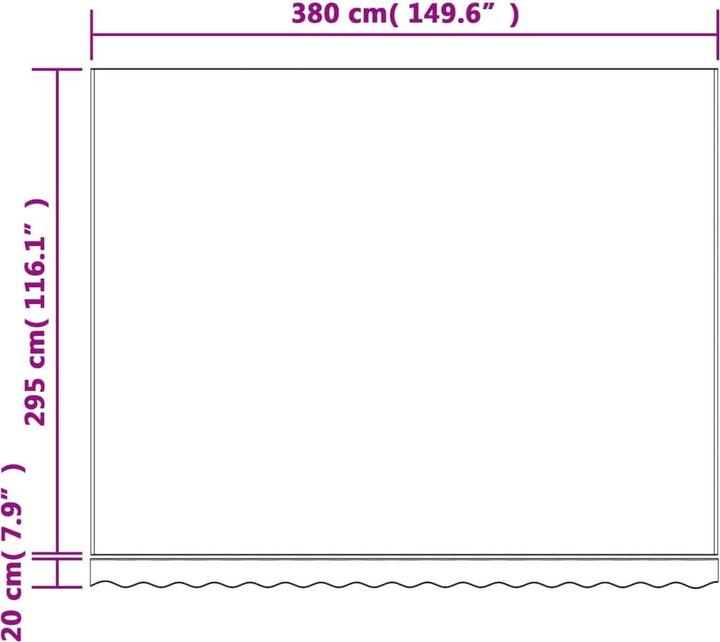 Actual product image VidaXL A–Zlem (3 m)