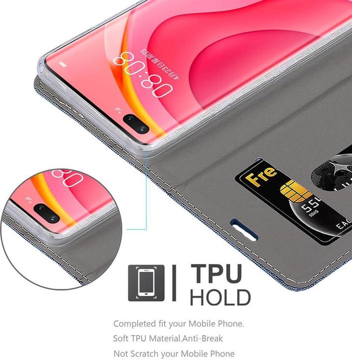 Produktbild Cadorabo Book Jeans Optik Cover (Huawei Nova 7 Pro 5G)