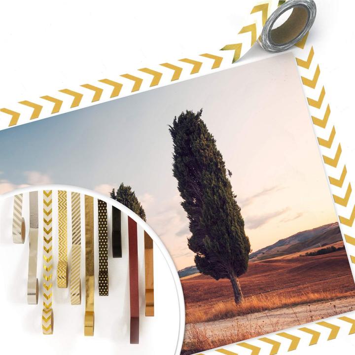 Actual product image Trenddeko Three cypresses along the way (30 x 24 cm)