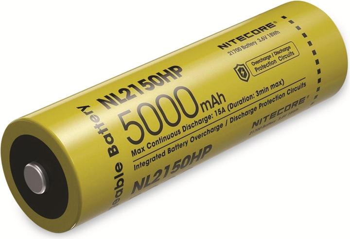 Actual product image Nitecore Li-Ion battery type 21700 - 5000mAh - NL2150HP