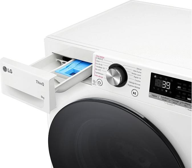Produktbild LG LAVE-LINGE FRONTAL F94R76WHST 9KG 1400T DIRECT DRIVE (9 kg, Links)