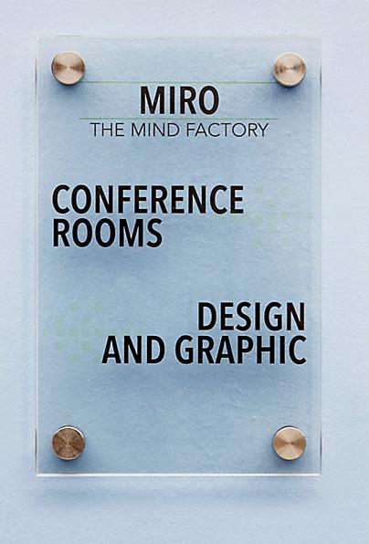 Actual product image Moedel Door sign made of single pane safety glass, pack of 2, WxH 100 x 100 mm.