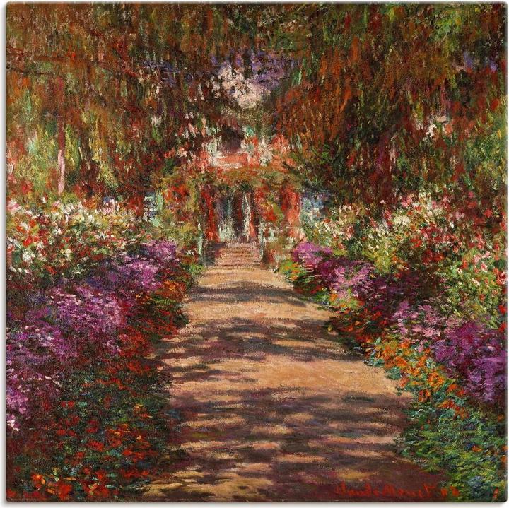 Actual product image Artland Poster Path in Monet's garden in Giverny. 1902 T6UD (30x30 cm)