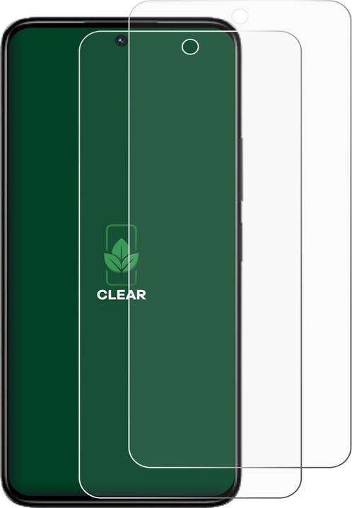 Actual product image ScreenLeaf Screen Protector sustainable Screen Protection, clear, anti-scratch (2 Piece, Xiaomi Redmi 13C 5G)