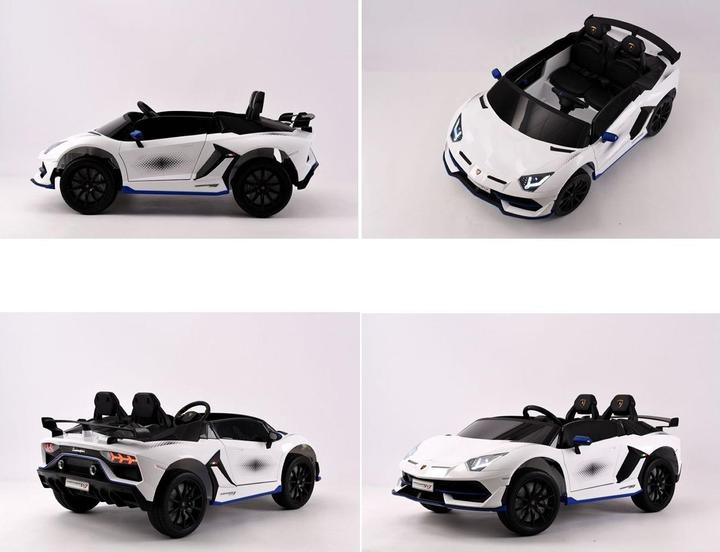 Actual product image Es-toys Electric children's car "Lamborghini Aventador SVJ Xago 2 seater" - licensed -MP3, leather seat (12 V)