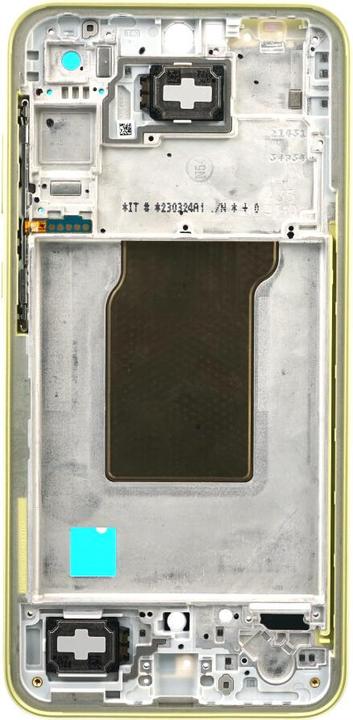 Actual product image Samsung Centre frame SM-A356 Galaxy A35 yellow GH82-34225D (Galaxy A35)