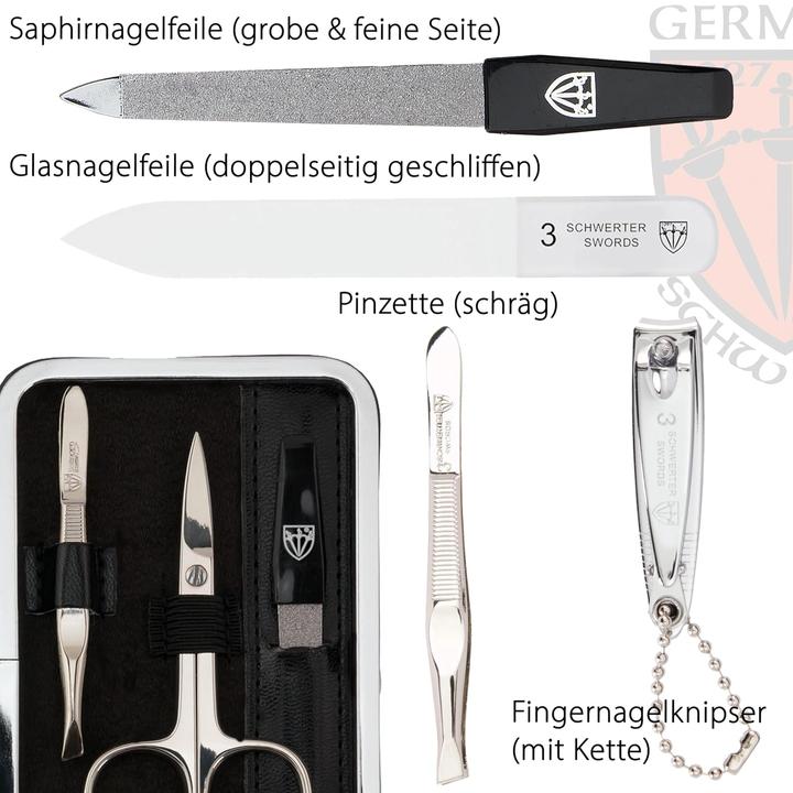 Immagine prodotto Drei Schwerter 6-teiliges Maniküre-Set 'Genova'