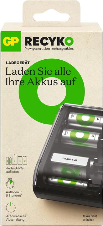 Produktbild GP Batteries Battery Recharger (1 Stk., AA, AAA, C, D, Ladegerät inkl. Akku)