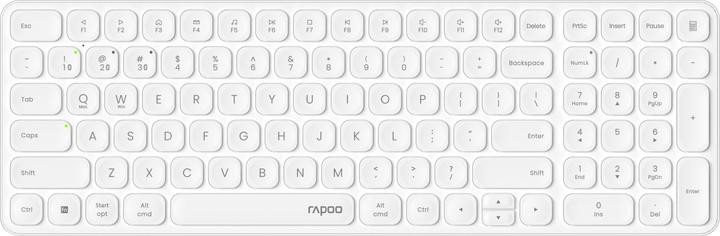 Immagine prodotto Rapoo Tastiera wireless multimodale ultrapiatta "E9310M", bianca, QWERTZ IT (DE, Senza fili)