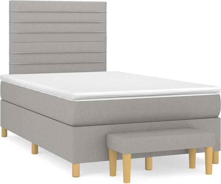 Image du produit VidaXL Bo x springbett mit Matratze 120 x 190 cm Stoff (120 x 190 cm)