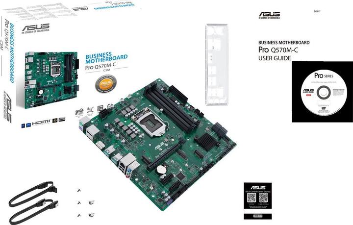Actual product image ASUS Pro Q570M-C/CSM (LGA 1200, Intel Q570, mATX)
