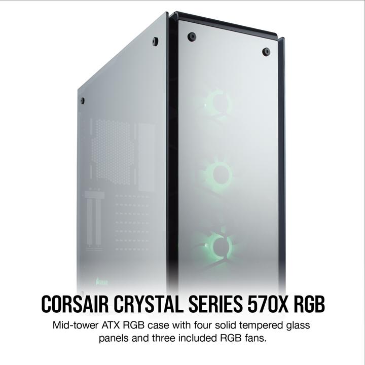 Actual product image Corsair Crystal 570X RGB Mirror (ATX)