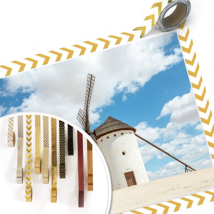 Actual product image Trenddeko Windmills on the Don Quixote Route in Spain (50 x 40 cm)