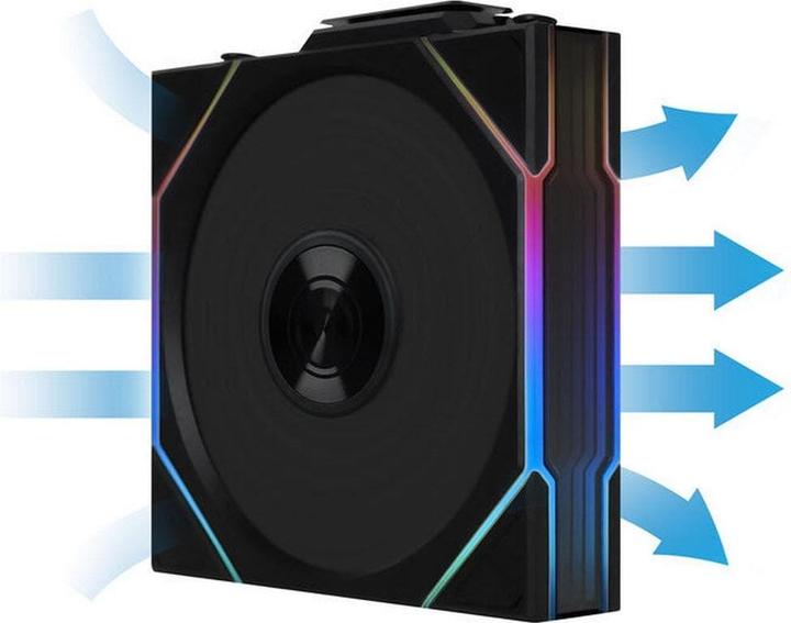 Actual product image Lian-Li UNI FAN TL Wireless Lüfter, ARGB, PWM - 120 mm, schwarz (120 mm, 1 x)