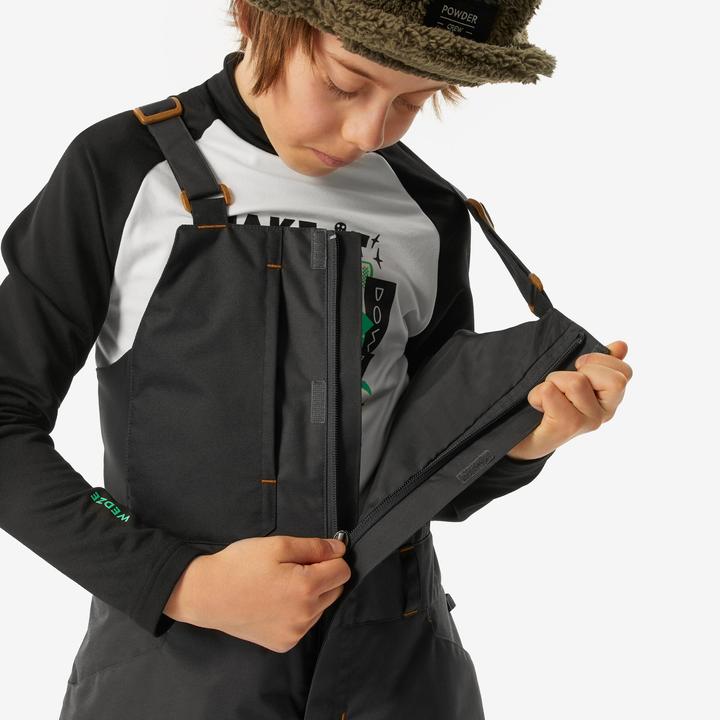 Produktbild Wedze Snowboardhose Latzhose Kinder Piste - 500 grau (116)