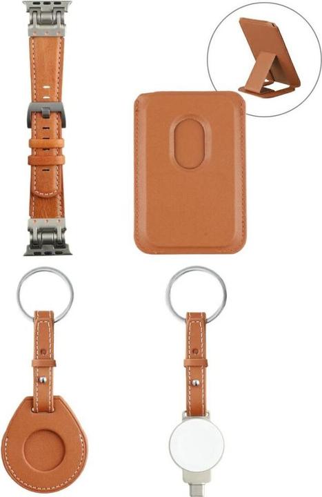 4smarts 4-in-1 accessory set Style MagSafe wallet, charger for Apple Watch, strap for Apple Watch, c