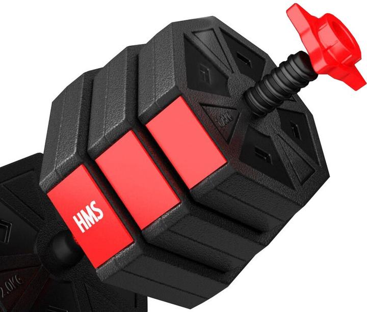 Immagine prodotto HMS Sgc20 Bilanciere E Manubri Compositi Da 20 kg (4 x 2 kg, 4 x 1,5 kg, 4 x 1,25 kg)
