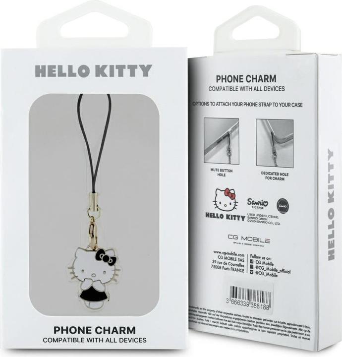 Actual product image Hello Kitty Zawieszka Charm Kitty Cute - czarna
