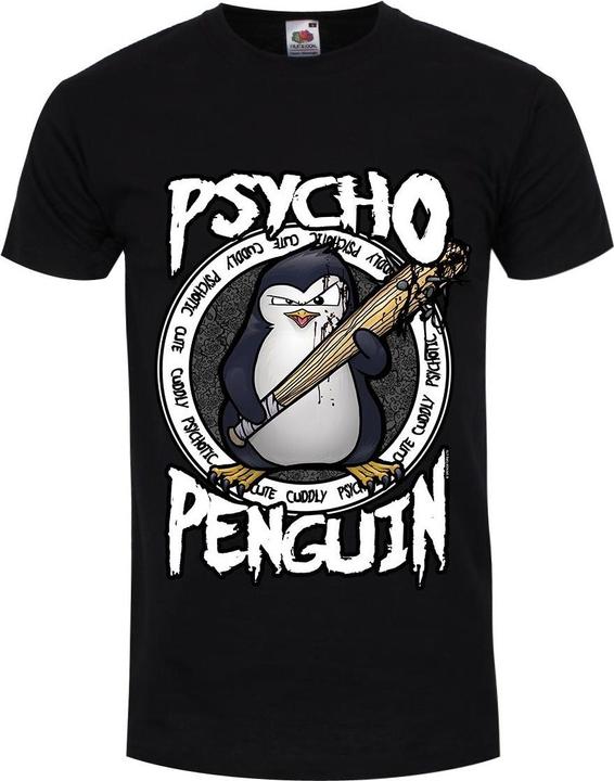 Psycho Penguin TShirt Cute Cuddly & Psychotic