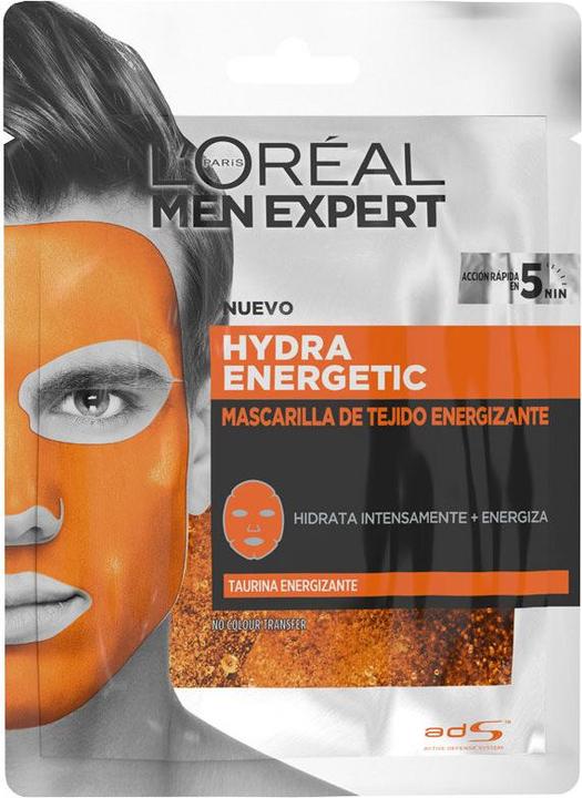 Actual product image L'Oréal Paris MEN EXPERT hydra energetic mascarilla facial tejido
