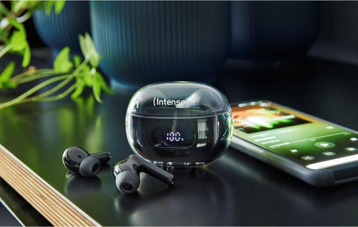 Image du produit Intenso Buds / Earphone Plus T310AE Noir (ANC, 25 h, Sans fil)