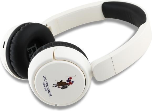 Produktbild U.S. Polo US Polo Bluetooth Headphones USHPV6PUNH White DH Color Logo (30 h)