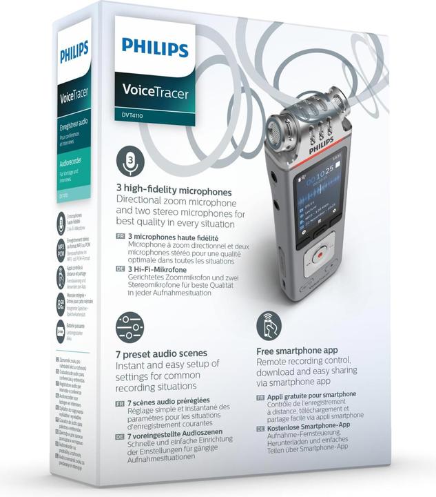 Image du produit Philips Traceur vocal numérique DVT4110 (8 Go)