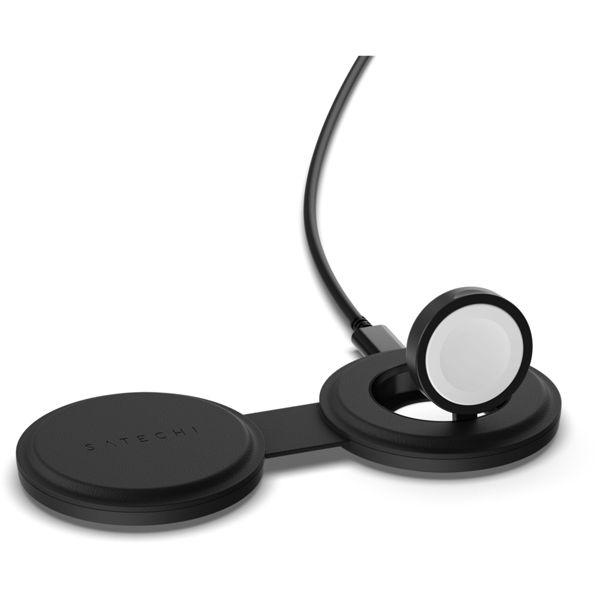 Image du produit Satechi OntheGo Chargeur sans fil 2 en 1 avec Qi2 (15 W)