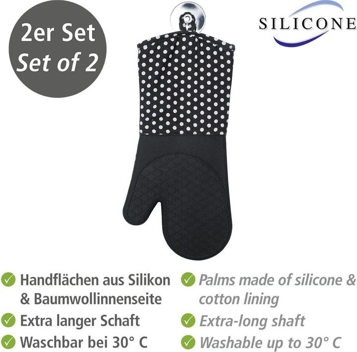 Actual product image Wenko oven gloves (60% cotton, 40% polyester, Silicone)