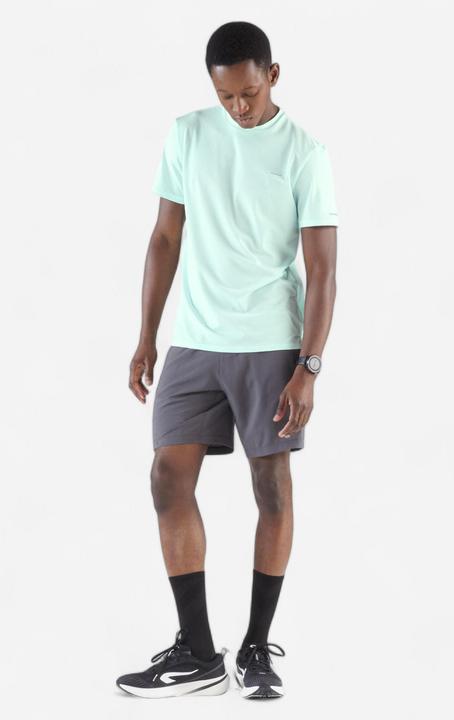 Actual product image Kalenji Short de running respirant Homme - KIPRUN Run 500 Dry Gris (S)