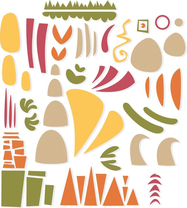 Produktbild Sizzix Thinlits Stanzschablone "Infinite Doodles #1"