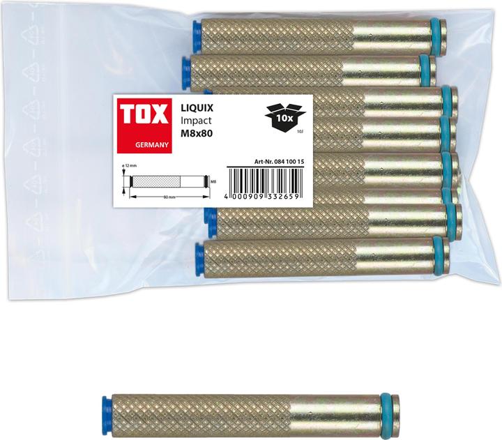 Actual product image Tox Composite mortar accessories Liquix Impact M10x80 mm (10 pcs.)