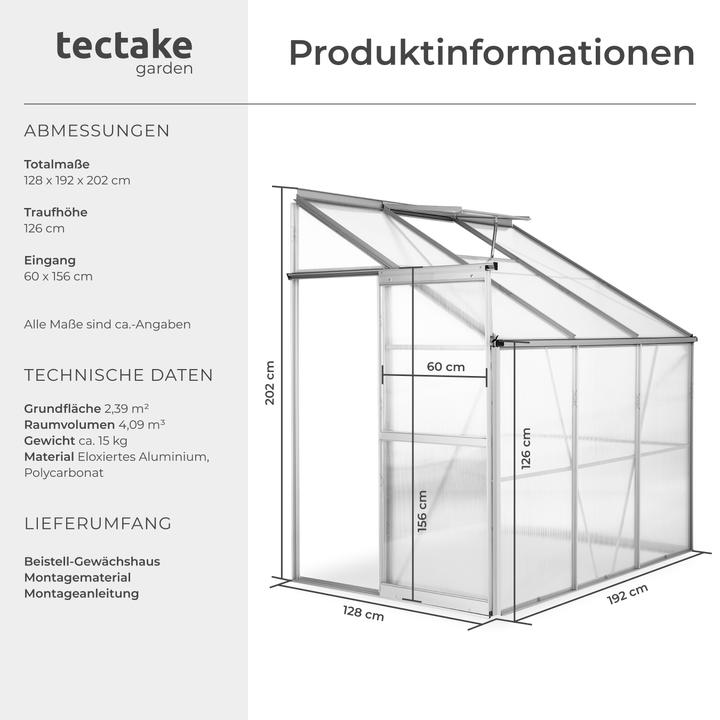 Image du produit tectake Serre de Jardin