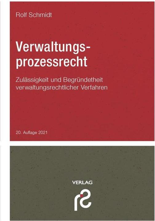Produktbild Schmidt Spiele Verwaltungsprozessrecht (Deutsch, Rolf Schmidt, 2021)