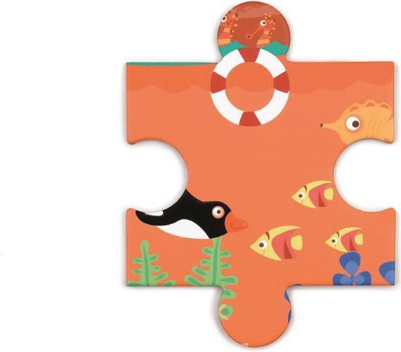 Actual product image Scratch Shape Puzzle Pelican 24 pieces (24 pieces)