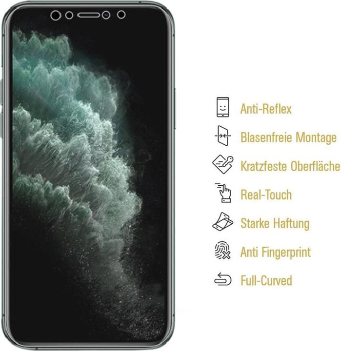 Produktbild Protectorking 1x Displayschutz Full Cover matt entspiegelt (1 Stück, Apple iPhone X)