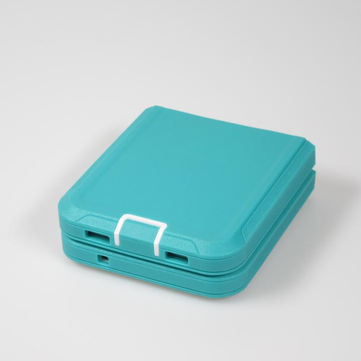 Actual product image PhoneLook Optimum-protect Reinforced Silicone Sleeve with Belt Clip Turquoise (Samsung Galaxy Z Flip4)