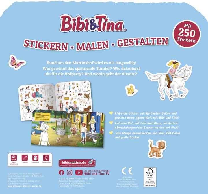 Produktbild Bibi & Tina - Stickern, Malen, Gestalten. Mit 250 Stickern