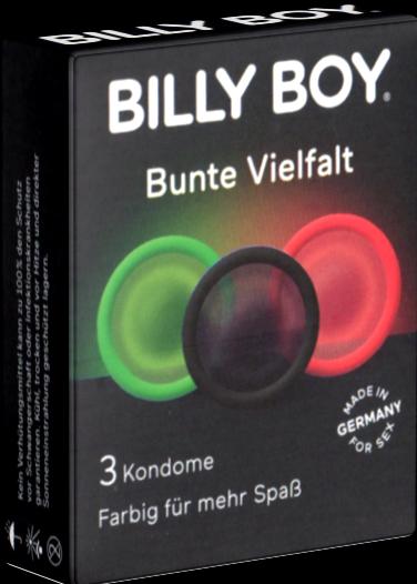 Billyboy Billy Boy "Colourful Variety" 3 colourful condoms (3 pcs.)