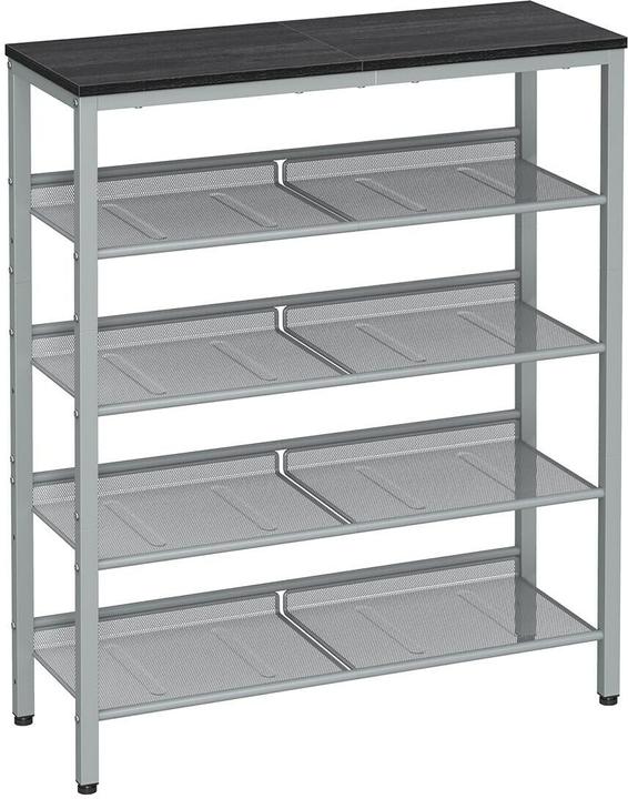 Produktbild Vasagle Schuhregal silber, schwarz 75,0 x 28,0 x 93,0 cm