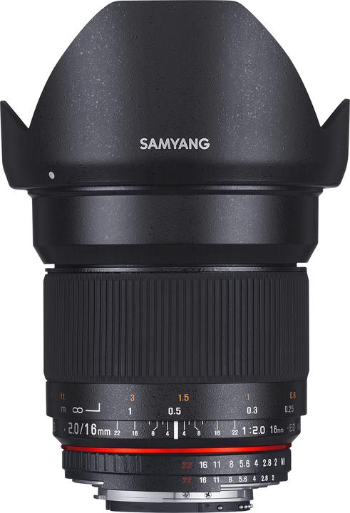 Samyang 16mm f/2 ED AS UMC CS - Nikon F (Nikon DX, Nikon F, APS-C / DX)